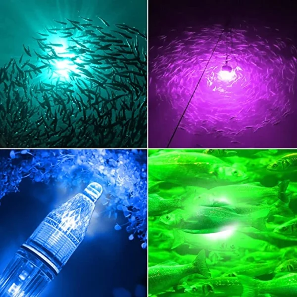 17cm Transparent Deep Drop Underwater Attractive LED Fishing Light