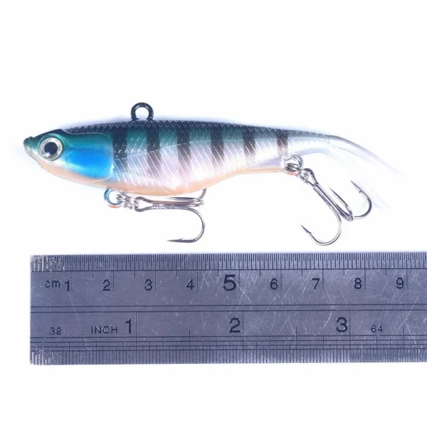 Lure slit tail bag lead fish 9.5cm20g fake bait Japanese lure soft bait vib bionic bait