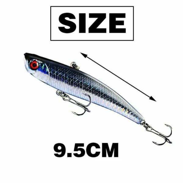 9.5cm 23g 6 colors 3D bionic fish bait