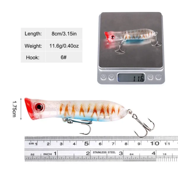 Big game fishing floating popper lure