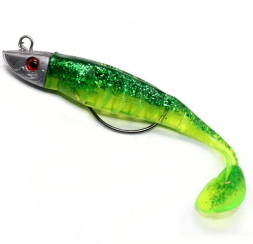 Jig Lead Head Soft Fishing Lures Artificial Silicone Fish Carp Bait Jig Hook Bass Pike Lure Sea Fishing Tackle