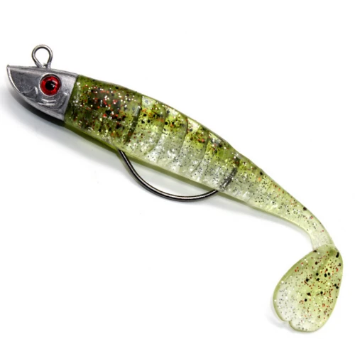 Jig Lead Head Soft Fishing Lures Artificial Silicone Fish Carp Bait Jig Hook Bass Pike Lure Sea Fishing Tackle