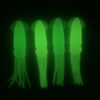 12/15/18cm Luminous Squid Skirt Lure Bait Soft Trolling Octopus Lure Saltwater