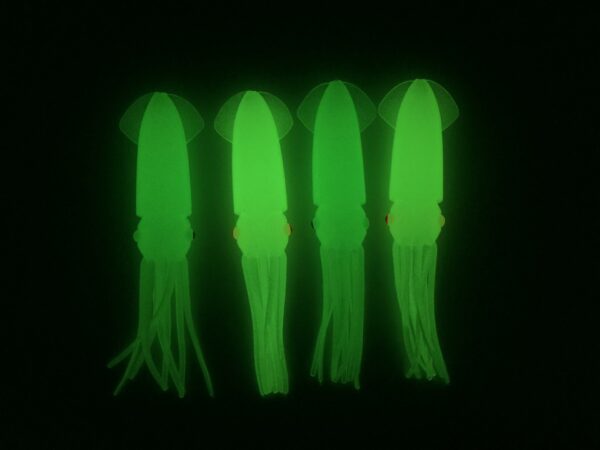 12/15/18cm Luminous Squid Skirt Lure Bait Soft Trolling Octopus Lure Saltwater