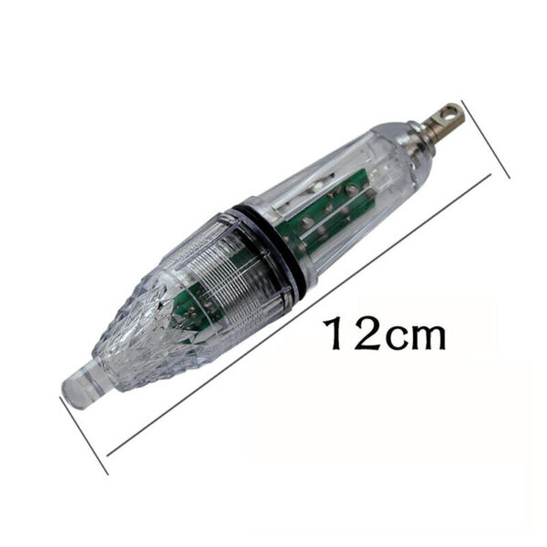12cm Deep Drop Underwater Fish Attracting Lure LED Fishing Flash Light