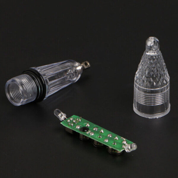 12cm Deep Drop Underwater Fish Attracting Lure LED Fishing Flash Light
