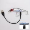 USB Rechargeable LED Wobblers Electric Vibration Twitching Fishing Lures
