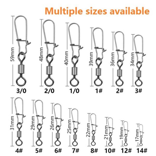 American Swivel Enhanced Pin 8-shaped Ring Connector (100pcs)