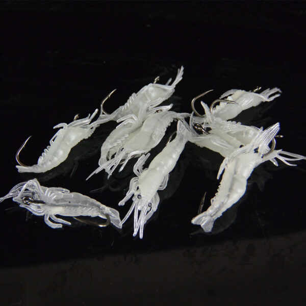 4cm Shrimp Soft Prawn Lure Hook Saltwater Fishing Lures