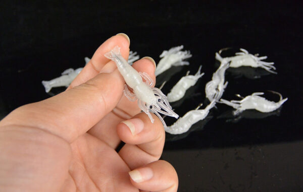 4cm Shrimp Soft Prawn Lure Hook Saltwater Fishing Lures