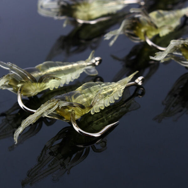 4cm Shrimp Soft Prawn Lure Hook Saltwater Fishing Lures