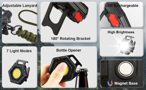 Portable Pocket Flashlight for Night Fishing