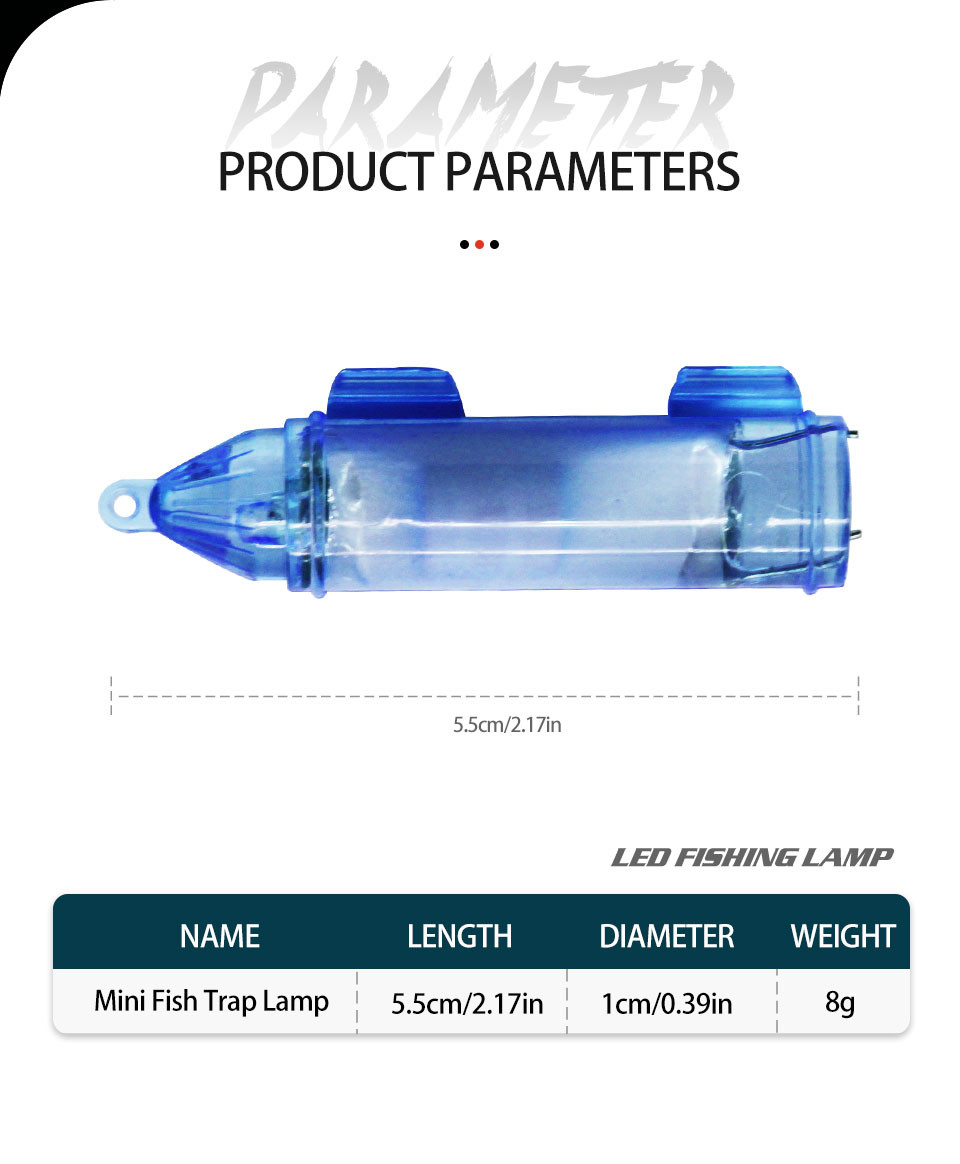 Fish Attracting Mini LED Deep Drop Underwater Fishing Lights-Shenzhen Sikes Technology Co. LTD Fish Attracting Mini LED Deep Drop Underwater Fishing Lights-Shenzhen Sikes Technology Co. LTD