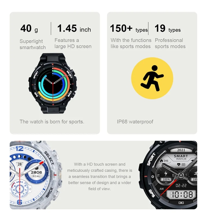Outdoor Waterproof IP68 Smartwatch Sport DT5 For men and Women-Shenzhen Sikes Technology Co. LTD Outdoor Waterproof IP68 Smartwatch Sport DT5 For men and Women-Shenzhen Sikes Technology Co. LTD