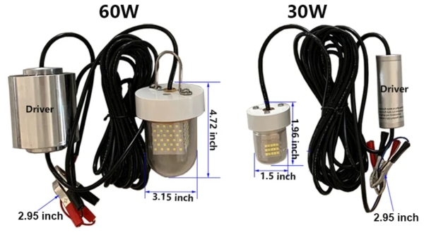 DC12V 30W LED Waterproof Underwater fishing Lights
