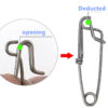 Fishing Clip Closed Open Eye Hanging Buckle Quick Pin Longline Snap