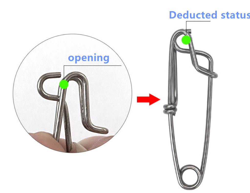 Fishing Clip Closed Open Eye Hanging Buckle Quick Pin Longline Snap-Shenzhen Sikes Technology Co. LTD Fishing Clip Closed Open Eye Hanging Buckle Quick Pin Longline Snap-Shenzhen Sikes Technology Co. LTD
