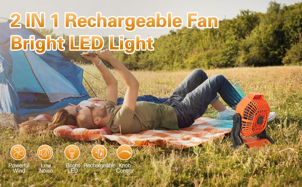 Rechargeable Portable Camping Fan with LED Lantern for Fishing Tent-Shenzhen Sikes Technology Co. LTD Rechargeable Portable Camping Fan with LED Lantern for Fishing Tent-Shenzhen Sikes Technology Co. LTD