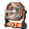Rechargeable Portable Camping Fan with LED Lantern for Fishing Tent