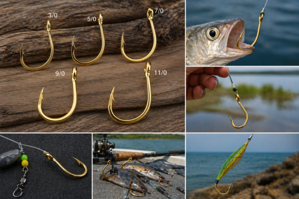 Heavy Duty Barbed Fishing Hook