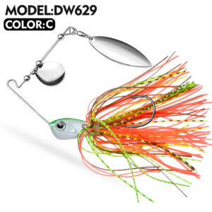 Wholesale 10G/14G Spinnerbait Lures - Weedless Buzzbait with Metal Blade & Silicone Skirt