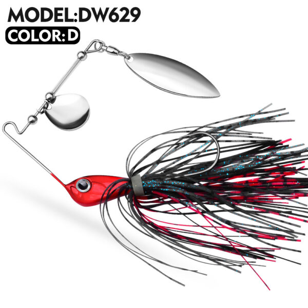 Wholesale 10G/14G Spinnerbait Lures - Weedless Buzzbait with Metal Blade & Silicone Skirt