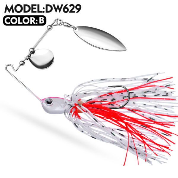 Wholesale 10G/14G Spinnerbait Lures - Weedless Buzzbait with Metal Blade & Silicone Skirt