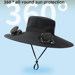 Solar Fan Hat for Men USB Solar Powered Cooling Sun Hat