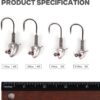 Swimbait Jig Heads with Stacked Cone Keeper