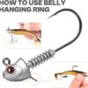 Swimbait Jig Heads with Stacked Cone Keeper
