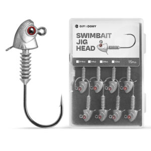 Swimbait Jig Heads with Stacked Cone Keeper