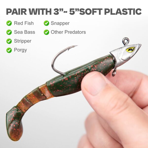 Fish Eye Swimbait Jighead for Fishing Inshore/Offshore