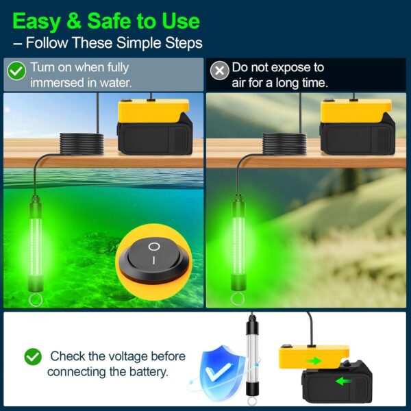 20V 13W 16W Green Underwater LED Submersible Fishing Light for bulk sale