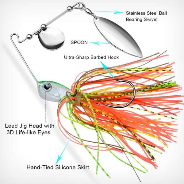 Wholesale Spinnerbait Fishing Lures for Bass
