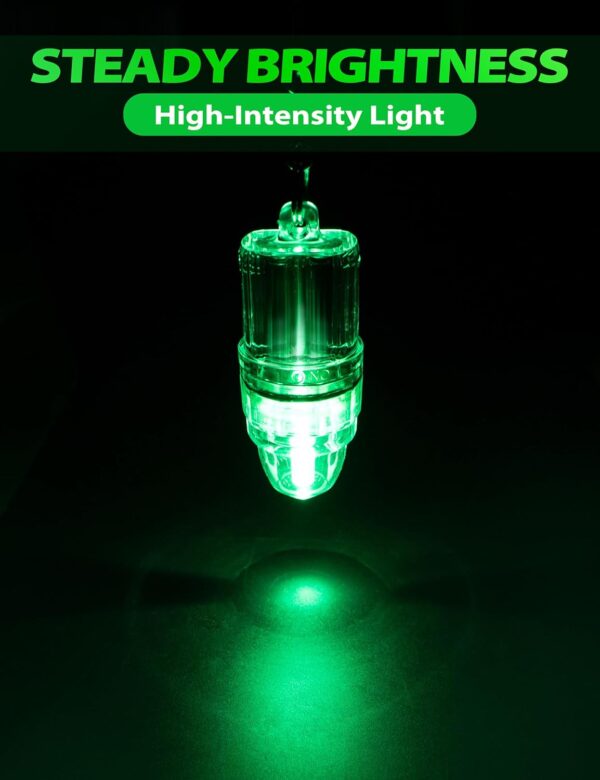 Underwater LED Fishing Lights – Green Deep Drop Lure Light, Waterproof Strobe 2,100 ft Depth Perfect for Swordfish, Halibut, Tuna & Grouper