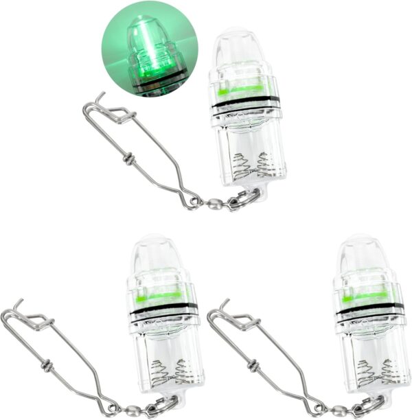 Underwater LED Fishing Lights – Green Deep Drop Lure Light, Waterproof Strobe 2,100 ft Depth Perfect for Swordfish, Halibut, Tuna & Grouper