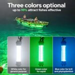 LED fishing lights used for night fishing attracting fish underwater