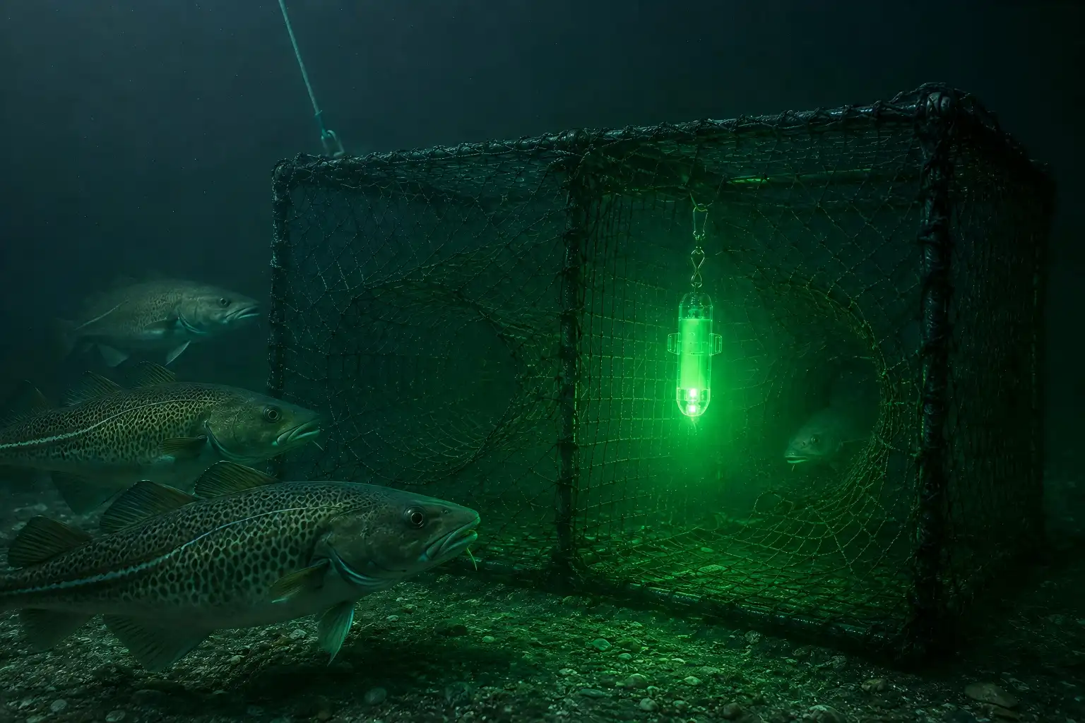 Baltic Sea Study: Green LED Lights Increase Cod Pot Catch by 80%-Underwater Fishing Lights & AIS Fishing Buoys Manufacturer Baltic Sea Study: Green LED Lights Increase Cod Pot Catch by 80%-Underwater Fishing Lights & AIS Fishing Buoys Manufacturer