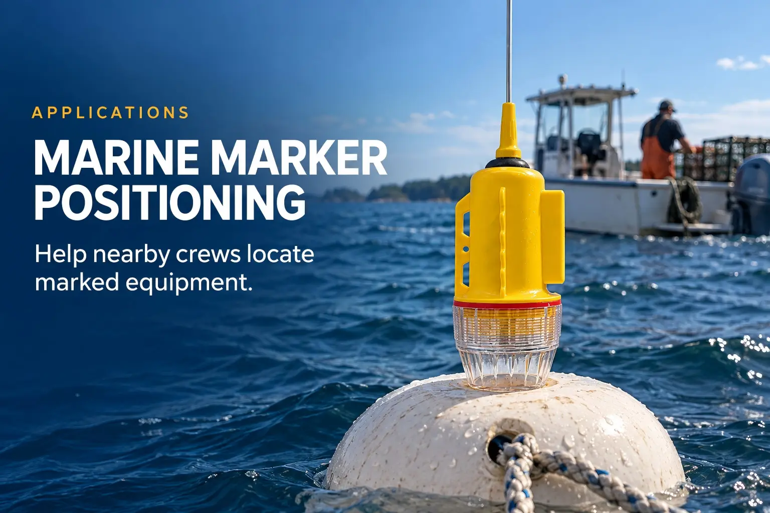 Sikes marine marker positioning application with AIS buoy