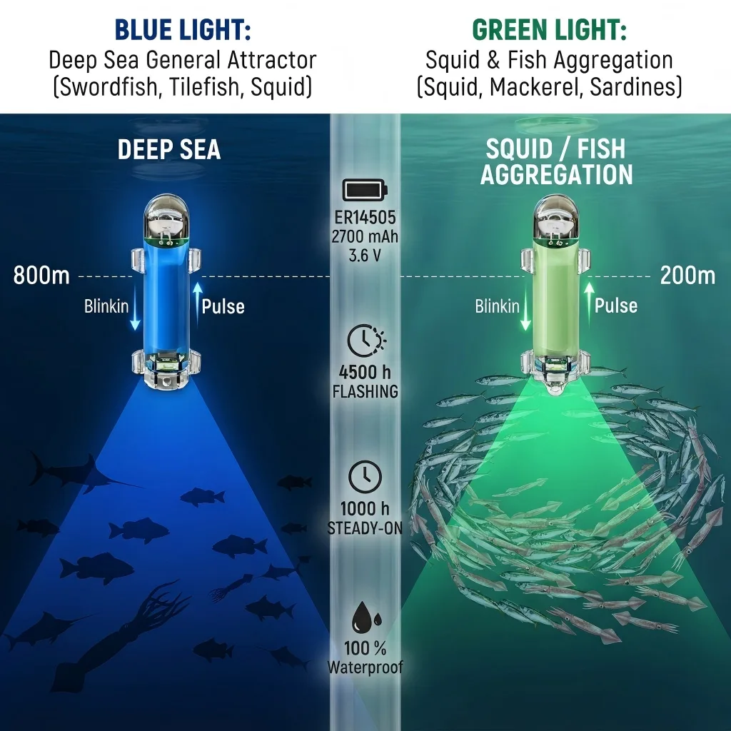 Underwater Fishing Light Color Guide: Matching Wavelength to Target Species and Depth-Underwater Fishing Lights & AIS Fishing Buoys Manufacturer