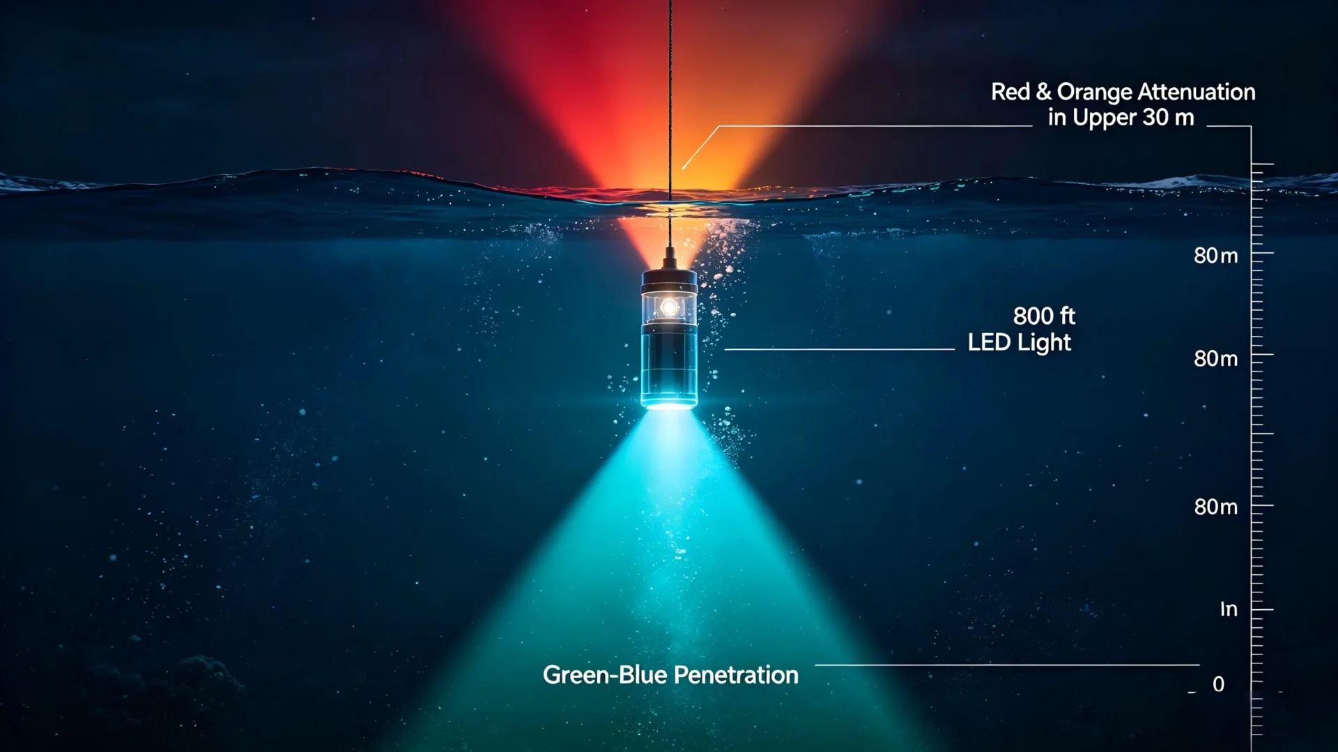Underwater Fishing Light Color Guide: Matching Wavelength to Target Species and Depth-Underwater Fishing Lights & AIS Fishing Buoys Manufacturer